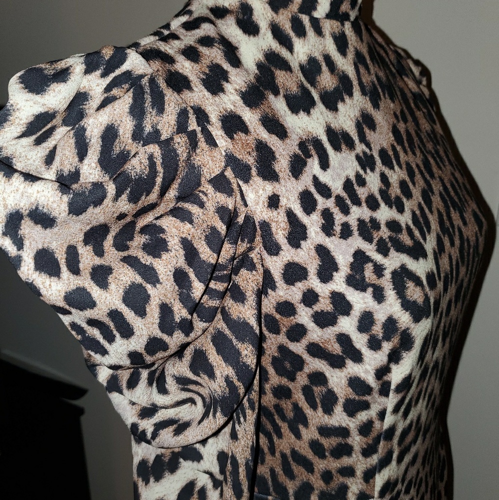 Alston Gray NWT Leopard Print Dress. - Picture 3 of 7